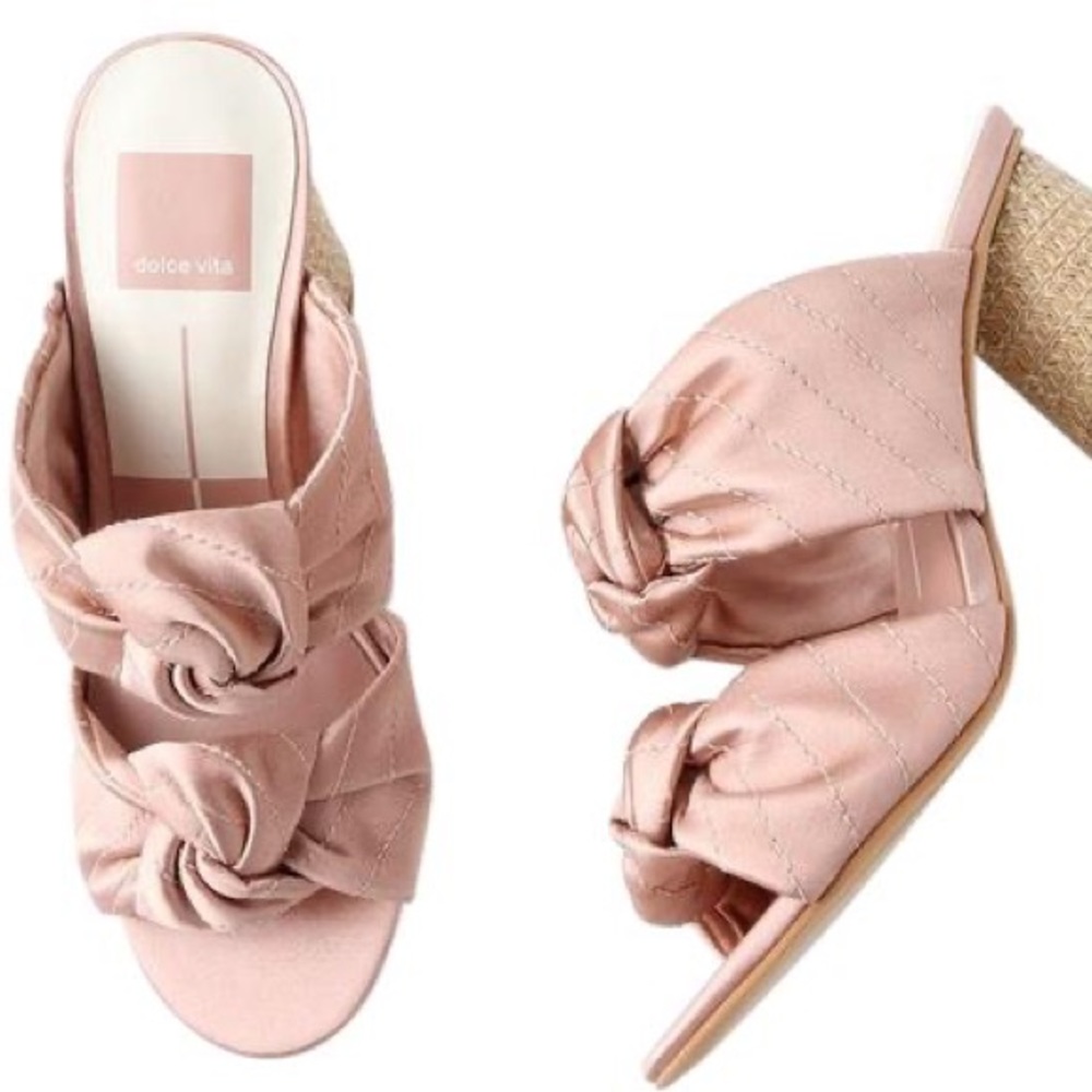 Dolce Vita Blush Jene Satin Sandals